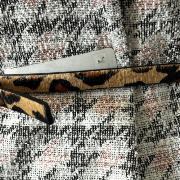 Michael Kors Belt XL Women's Royal Leopard Multicolor Brown Leather Metal Buckle - Picture 10 of 12